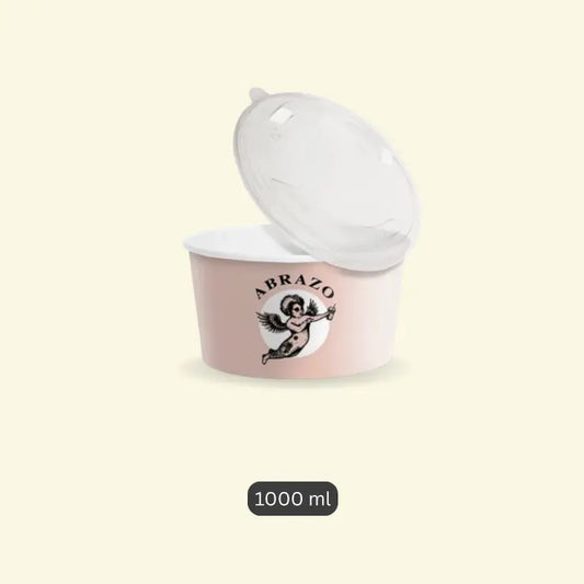 Printede Paper Bowls With PP Lead 1000ML ecopek