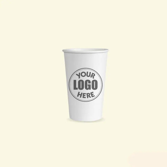 White paper cups 16 oz ecopek