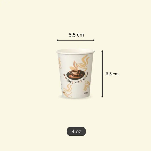Printed paper cups 4 oz ecopek