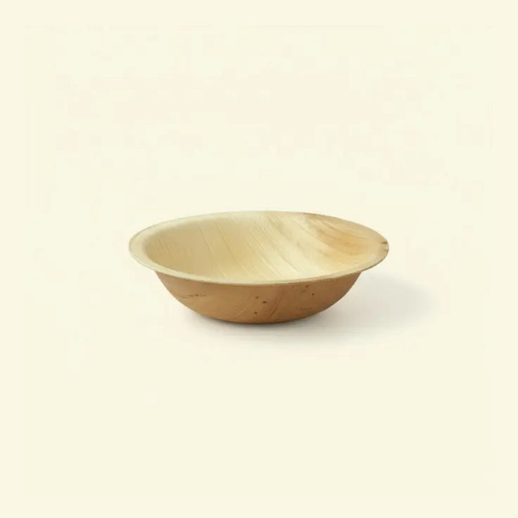 Areca leaf round bowl 5" inch ecopek