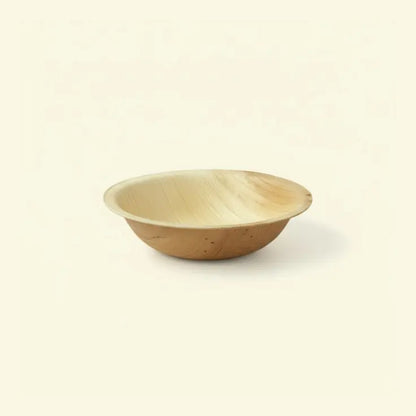 Areca leaf round bowl 5" inch ecopek
