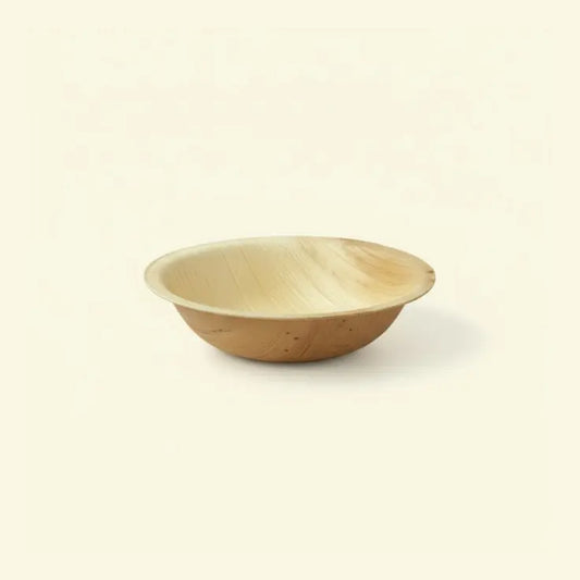 Areca leaf round bowl 5" inch ecopek