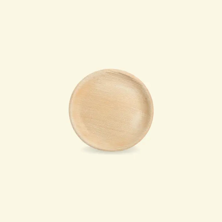 Areca leaf round plates 7" inch ecopek