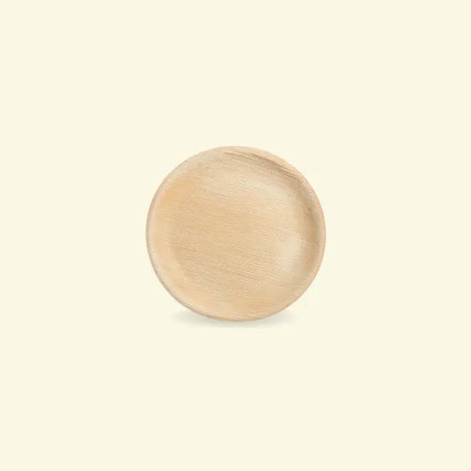Areca leaf round plates 7" inch ecopek