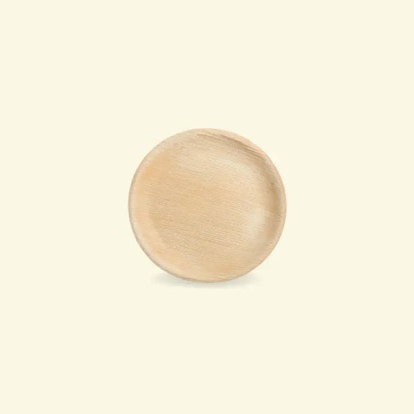 Areca leaf round plates 7" inch ecopek