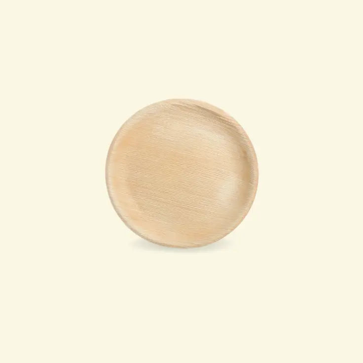 Areca leaf round plates 8" inch ecopek
