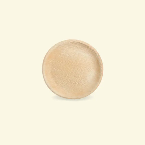 Areca leaf round plates 8" inch ecopek