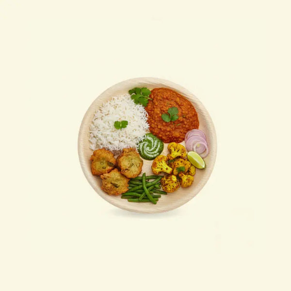 Areca leaf round plates 9" inch ecopek
