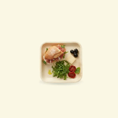 Areca leaf square plates 7x7" inch ecopek