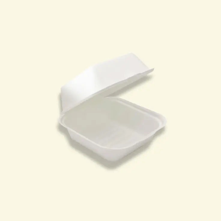 Bagasse clamshell boxes 4 inch ecopek