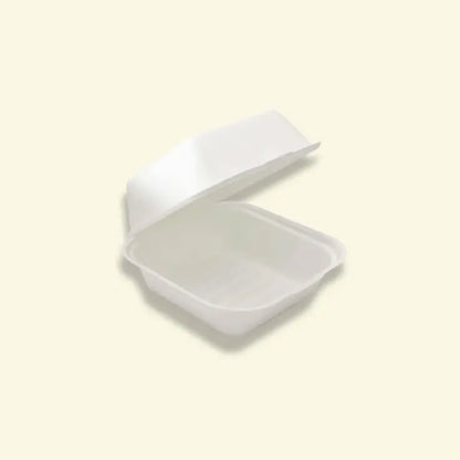 Bagasse clamshell boxes 4 inch ecopek