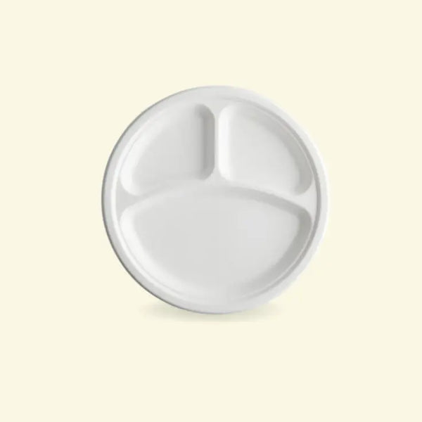 Bagasse meal plates  10" inch 3CP ecopek