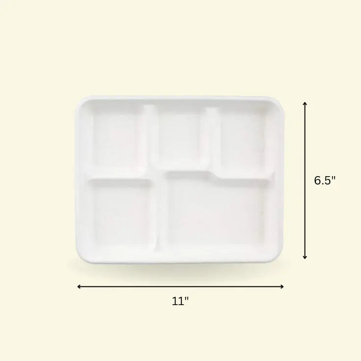 Bagasse meal Square plates  11" inch 5CP ecopek