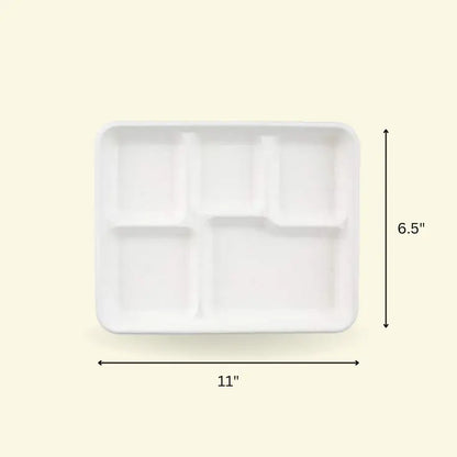 Bagasse meal Square plates  11" inch 5CP ecopek
