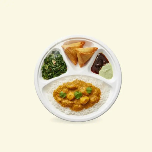 Bagasse meal plates  11" inch 4CP ecopek