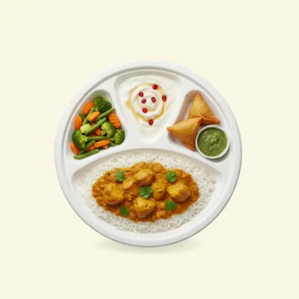 Bagasse meal plates  12" inch 4CP ecopek