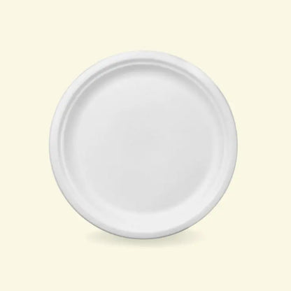 Bagasse round plates 10" inch ecopek