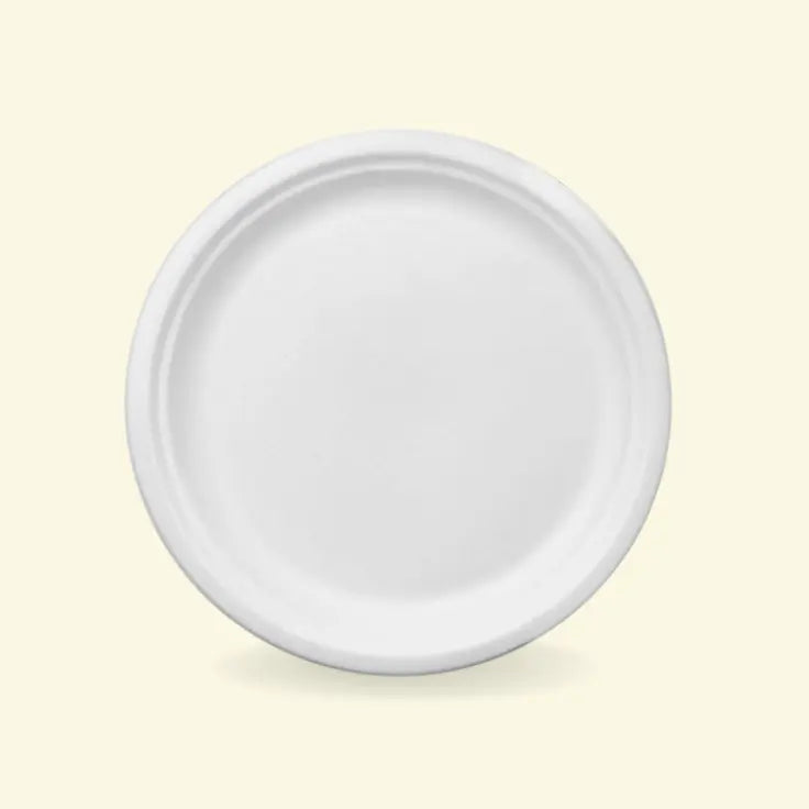Bagasse round plates 11" inch ecopek