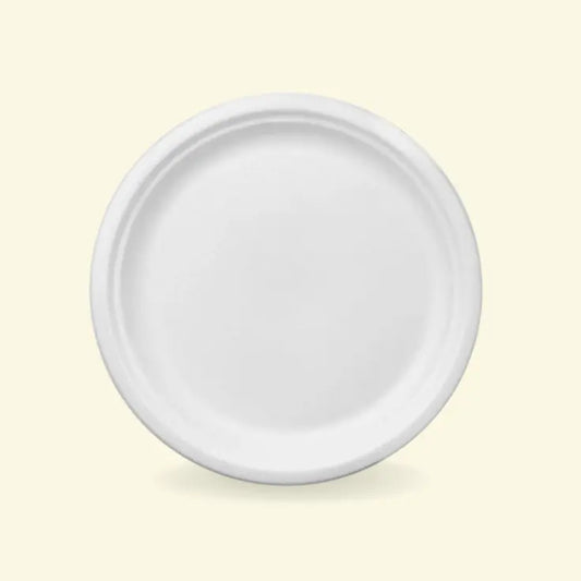 Bagasse round plates 11" inch ecopek