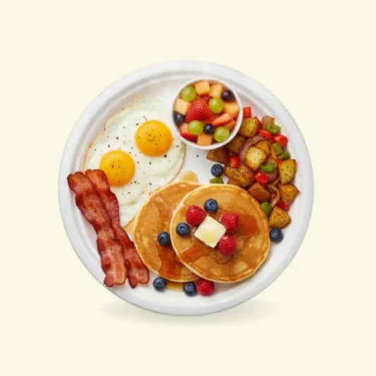 Bagasse round plates 11" inch ecopek
