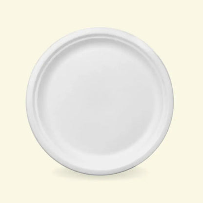 Bagasse round plates 12" inch ecopek