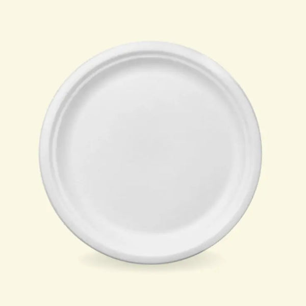 Bagasse round plates 12" inch ecopek