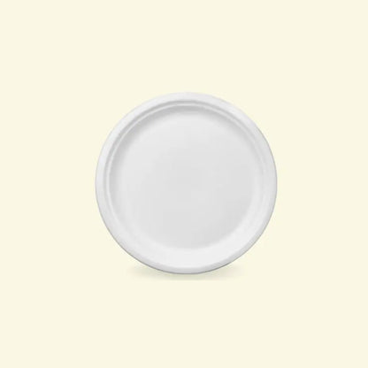 Bagasse round plates 6" inch ecopek