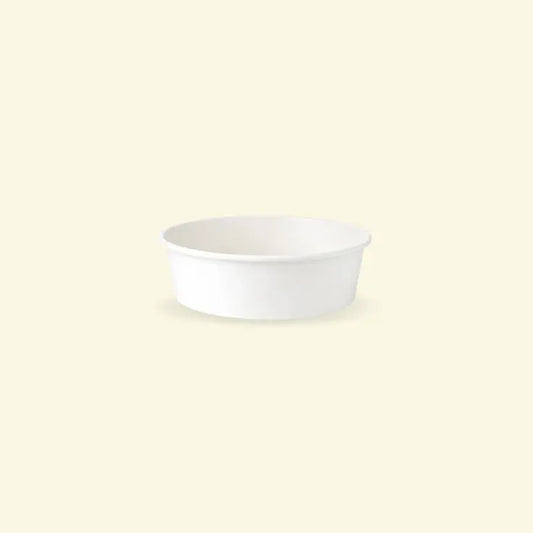 White Paper Bowls With PP Lead 1000ML ecopek