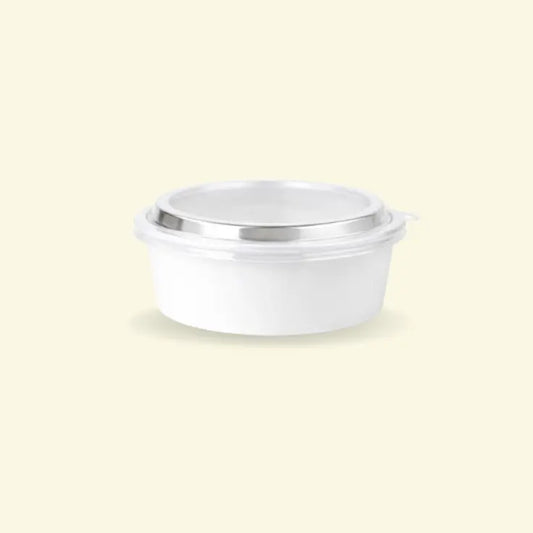 White Paper Bowls With PP Lead 1300ML ecopek