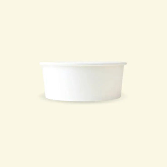 White Paper Bowls With PP Lead 1300ML ecopek