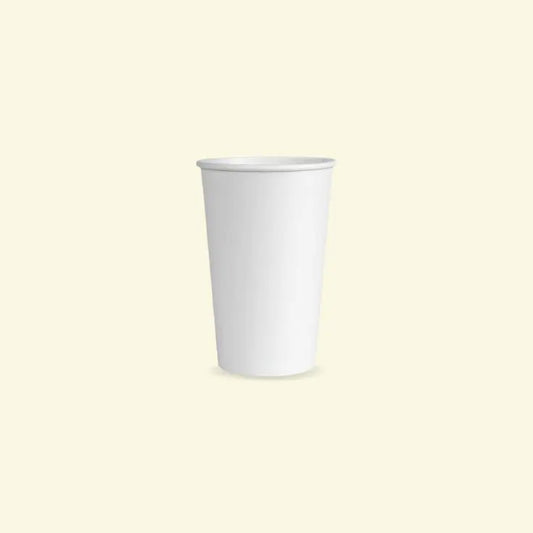 White paper cups 12 oz ecopek