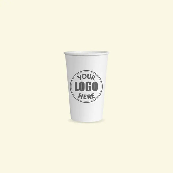 White paper cups 12 oz ecopek