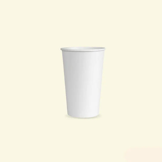 White paper cups 16 oz ecopek