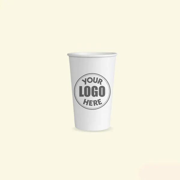 White paper cups 16 oz ecopek