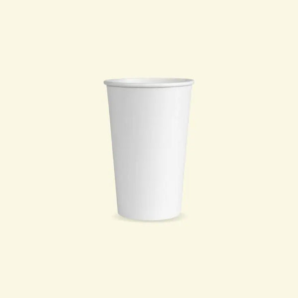 White paper cups 20 oz ecopek