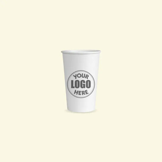 White paper cups 8 oz ecopek