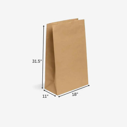 Brown Paper Bag Without Handle 31.5x11x18 My Store