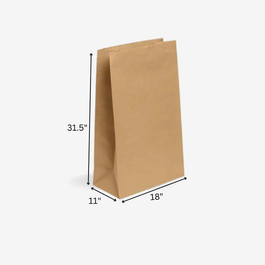 Brown Paper Bag Without Handle 31.5x11x18 My Store