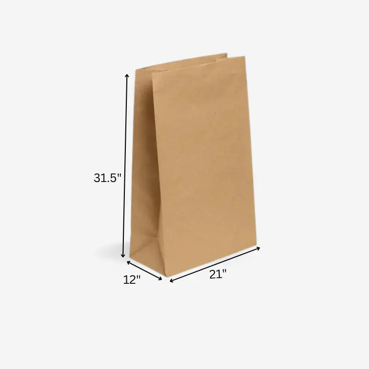 Brown Paper Bag Without Handle 31x12x21 My Store