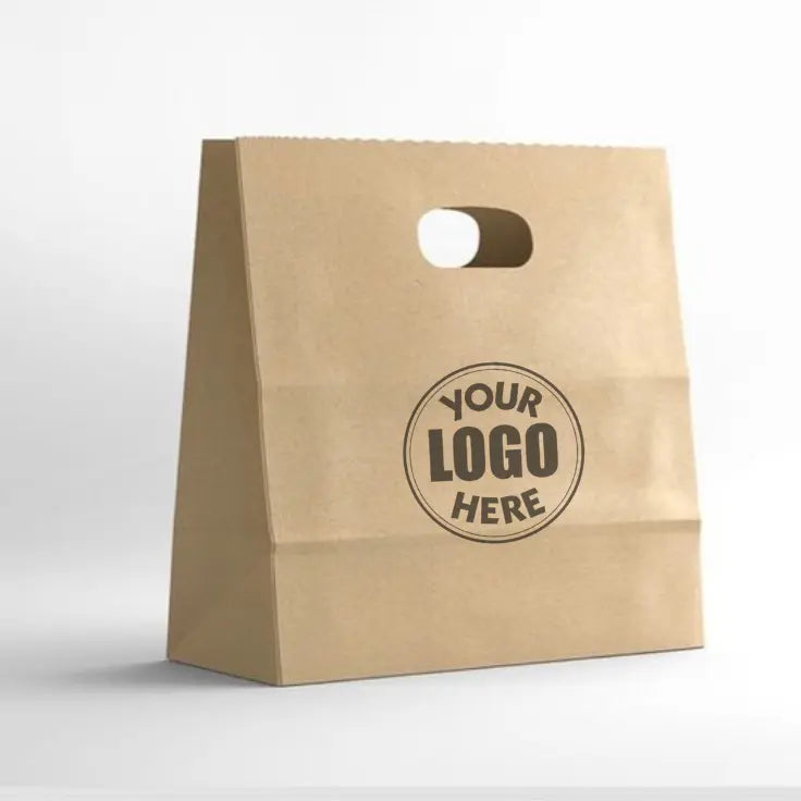 Brown Paper Bag D-Cut Handle 31x12x24 