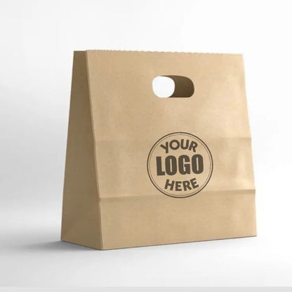 Brown Paper Bag D-Cut Handle 31x12x24 