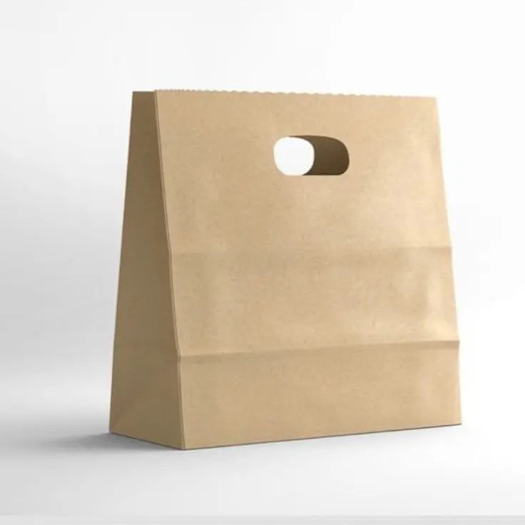 Brown Paper Bag D-Cut Handle 31x12x24 
