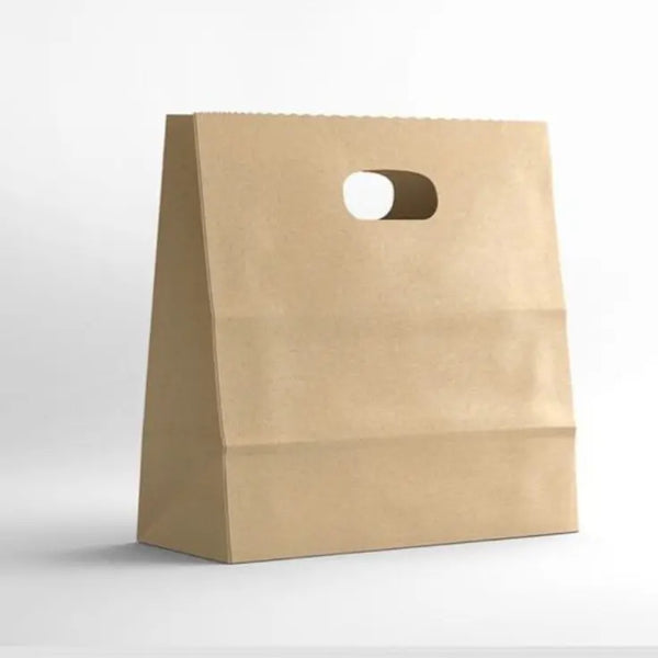 Brown Paper Bag D-Cut Handle 31x12x24 