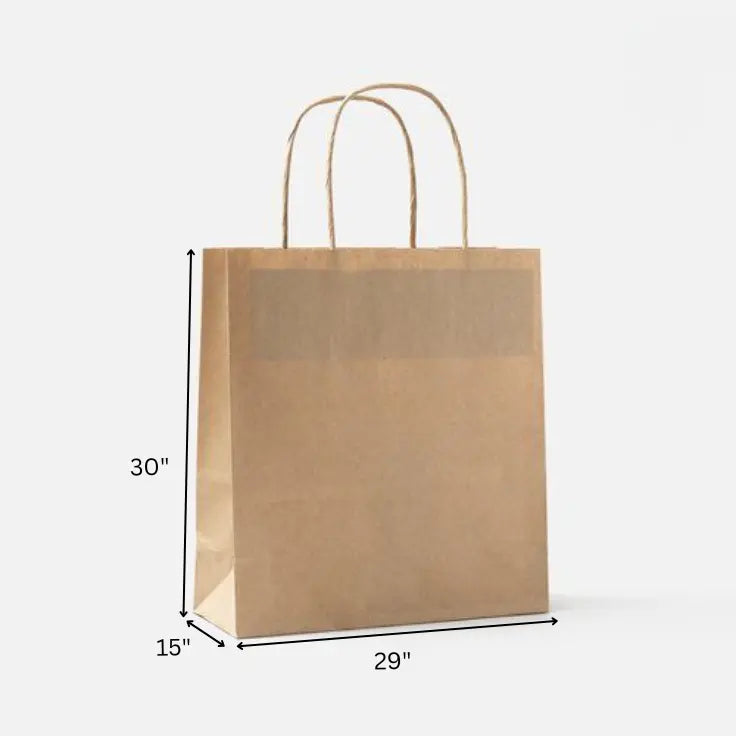Brown Paper Bag With Twisted Handle 30x14x29 My Store