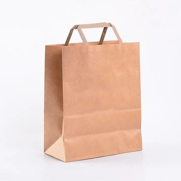 Brown Paper Bag With Flat Handle 28x11x21 My Store